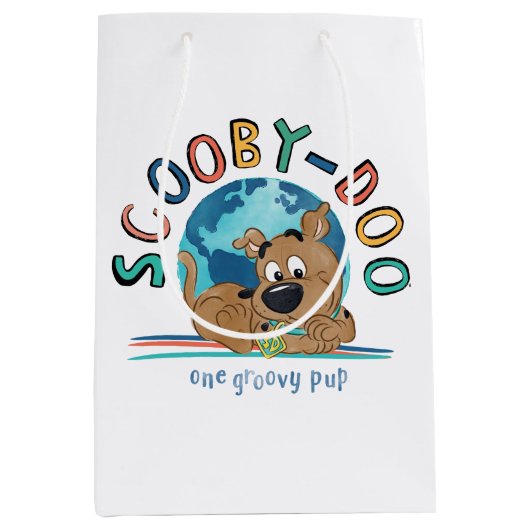 Puppy Scooby-Doo "One Groovy Pup" Medium Cadeauzakje (Voorkant)