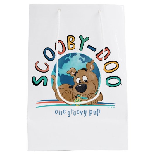 Puppy Scooby-Doo "One Groovy Pup" Medium Cadeauzakje (Achterkant)