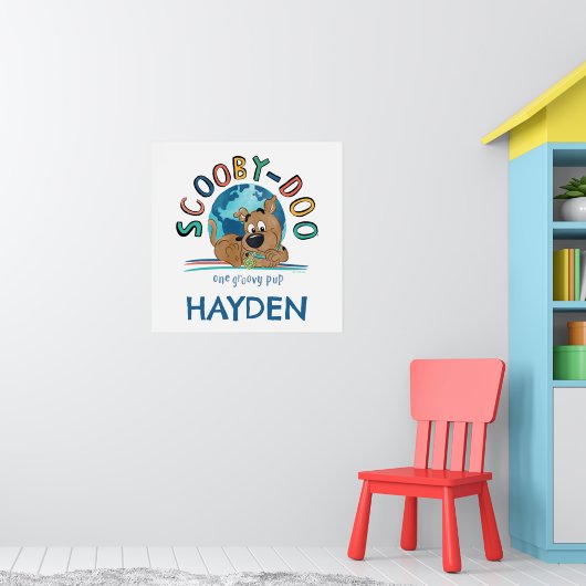 Puppy Scooby-Doo "One Groovy Pup" Poster (Kinderkamer 1)
