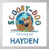 Puppy Scooby-Doo "One Groovy Pup" Poster (Voorkant)