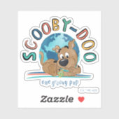 Puppy Scooby-Doo "One Groovy Pup" Sticker (Vel)