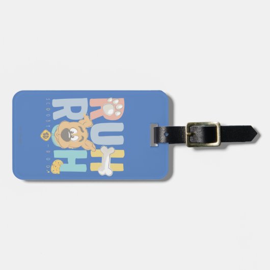 Puppy Scooby-Doo "Ruh Roh" Bagagelabel (Voorkant horizontaal)