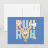 Puppy Scooby-Doo "Ruh Roh" Briefkaart (Voorkant / Achterkant)