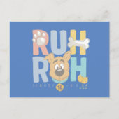 Puppy Scooby-Doo "Ruh Roh" Briefkaart (Voorkant)