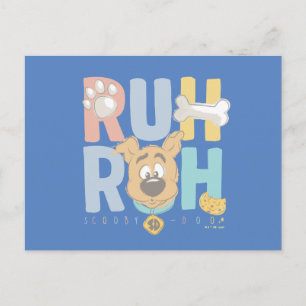 Puppy Scooby-Doo "Ruh Roh" Briefkaart