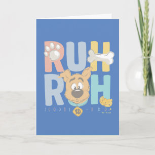 Puppy Scooby-Doo "Ruh Roh" Kaart