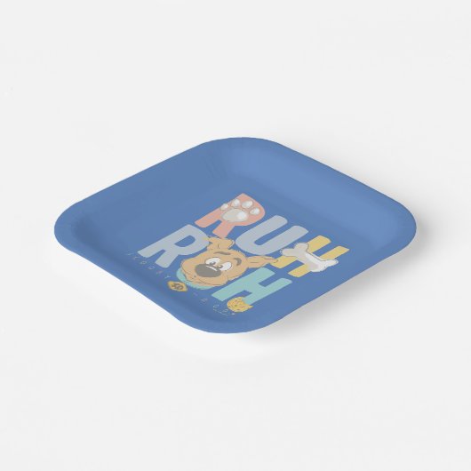 Puppy Scooby-Doo "Ruh Roh" Papieren Bordje (Gebogen)