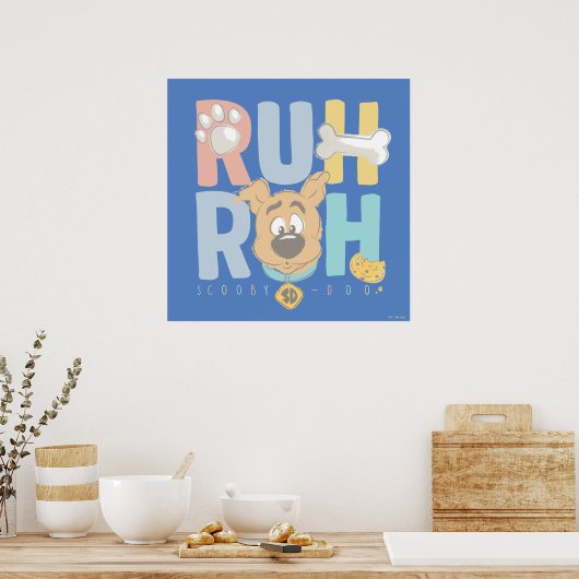 Puppy Scooby-Doo "Ruh Roh" Poster (Keuken)