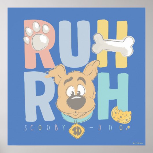 Puppy Scooby-Doo "Ruh Roh" Poster (Voorkant)