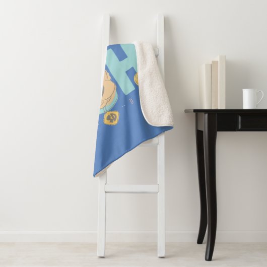 Puppy Scooby-Doo "Ruh Roh" Sherpa Deken (In situ)