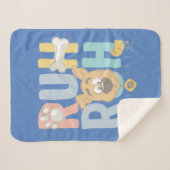 Puppy Scooby-Doo "Ruh Roh" Sherpa Deken (Voorkant (horizontaal))