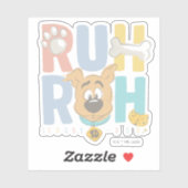 Puppy Scooby-Doo "Ruh Roh" Sticker (Vel)