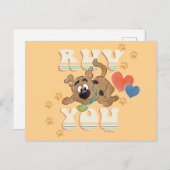Puppy Scooby-Doo "Ruv you" Briefkaart (Voorkant / Achterkant)