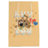 Puppy Scooby-Doo "Ruv you" Medium Cadeauzakje (Achterkant)