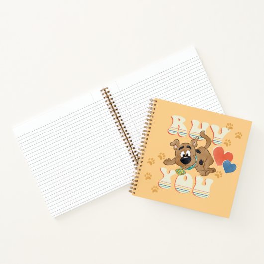 Puppy Scooby-Doo "Ruv you" Notitieboek (Binnen)