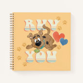 Puppy Scooby-Doo "Ruv you" Notitieboek (Voorkant)