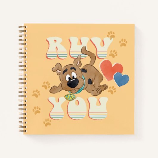 Puppy Scooby-Doo "Ruv you" Notitieboek (Voorkant)