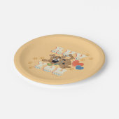 Puppy Scooby-Doo "Ruv you" Papieren Bordje (Gekanteld)