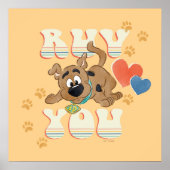 Puppy Scooby-Doo "Ruv you" Poster (Voorkant)