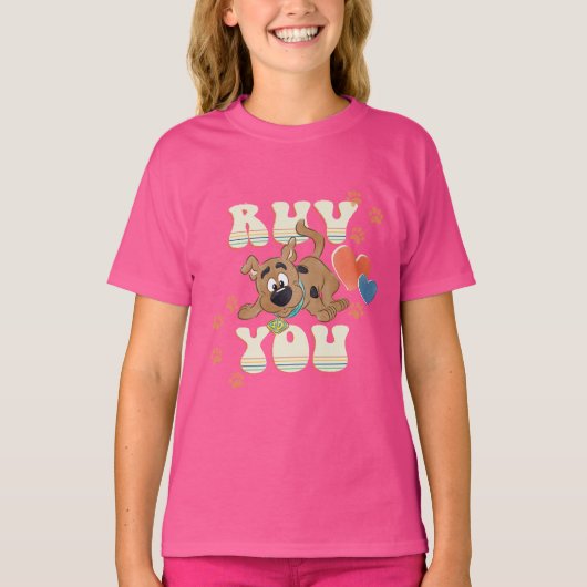 Puppy Scooby-Doo "Ruv you" T-shirt (Voorkant)