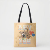 Puppy Scooby-Doo "Ruv you" Tote Bag (Voorkant)