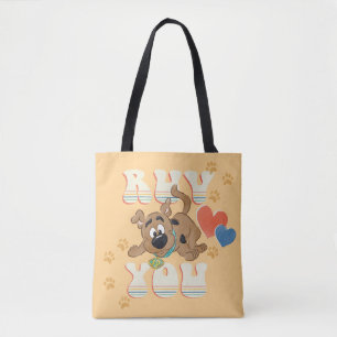 Puppy Scooby-Doo "Ruv you" Tote Bag