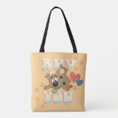Puppy Scooby-Doo "Ruv you" Tote Bag (Achterkant)