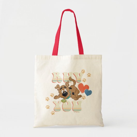 Puppy Scooby-Doo "Ruv you" Tote Bag (Voorkant)