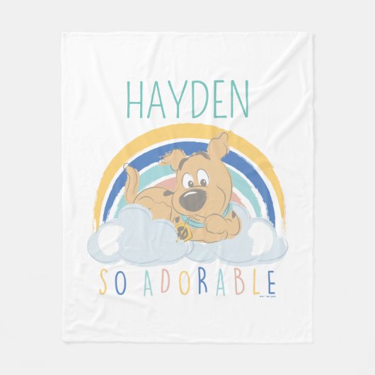 Puppy Scooby-Doo "Zo Schattig" Fleece Deken (Voorkant)