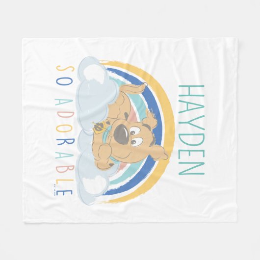 Puppy Scooby-Doo "Zo Schattig" Fleece Deken (Voorkant (Horizontaal))