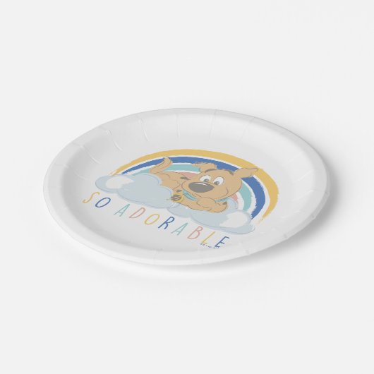 Puppy Scooby-Doo "Zo Schattig" Papieren Bordje (Gekanteld)