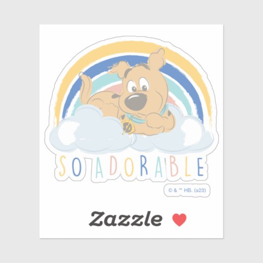 Puppy Scooby-Doo "Zo Schattig" Sticker (Vel)