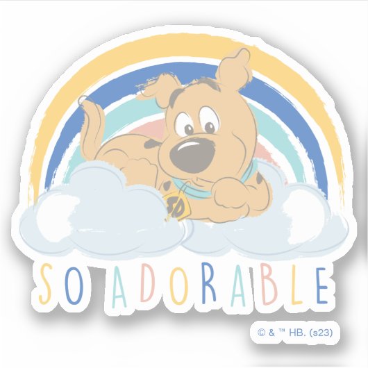 Puppy Scooby-Doo "Zo Schattig" Sticker (Voorkant)