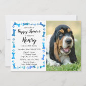 Puppy Shower - Blue Boy Pet - Dog Birthday Puppy Kaart (Voorkant)