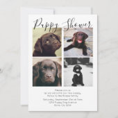 Puppy Shower Cute Personalized Dog Adoption Kaart (Voorkant)