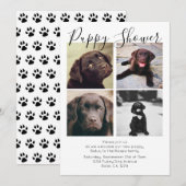 Puppy Shower Cute Personalized Dog Adoption Kaart (Voorkant / Achterkant)