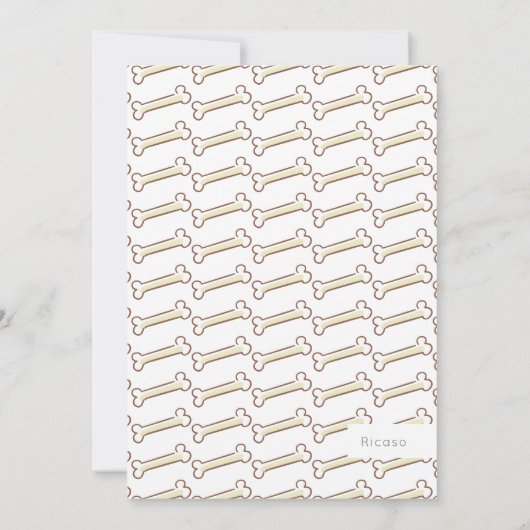 Puppy Shower Kaart (Achterkant)