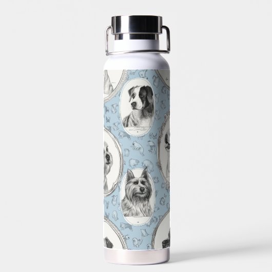 Puppy Sip Keramische Thermos Waterfles (Achterkant)