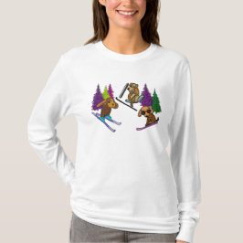 Puppy Ski Vacation T-shirt