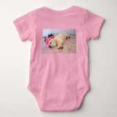 Puppy Slaap Bloem 01 Romper (Achterkant)