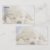 Puppy slaap visitekaartje (Voorkant / Achterkant)