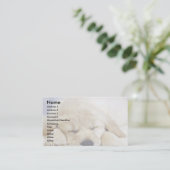 Puppy slaap visitekaartje (Staand voorkant)
