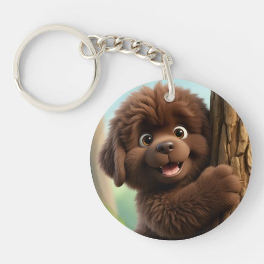 Puppy-sleutelhanger sleutelhanger (Voorkant)