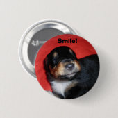 Puppy Smile Ronde Button 5,7 Cm (Voorkant /achterkant)