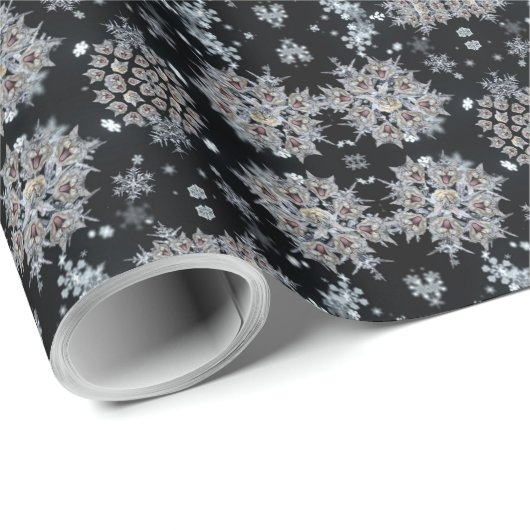 Puppy Socks Snowflake Wrapping Cadeaupapier (Rol Hoek)