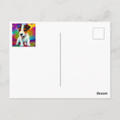 Puppy Sparkle-Up van de Terrier Cute Briefkaart (Achterkant)