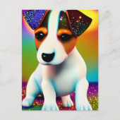Puppy Sparkle-Up van de Terrier Cute Briefkaart (Voorkant)