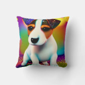Puppy Sparkle-Up van de Terrier Cute Kussen (Achterkant)