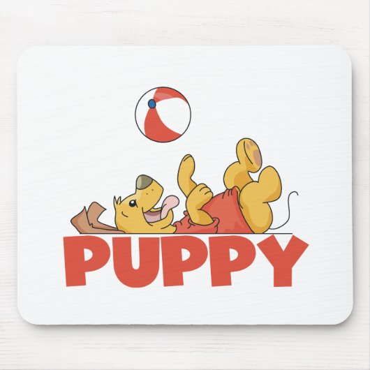 Puppy speelt T-shirts en geschenken Muismat (Voorkant)