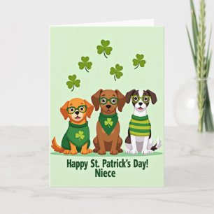Puppy St. Patrick's Day Nichtenkaart Kaart